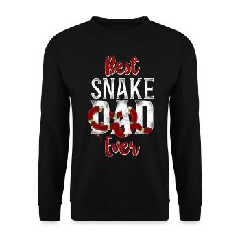 Snake Serpent Dad Father Vintage - Unisex Sweatshirt - black - Front - Alina (178cm) & Michal (187cm)