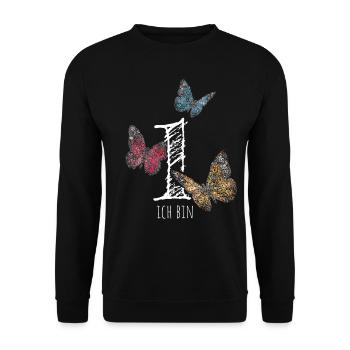 Erster Geburtstag 1. Geburtstagshirt - Unisex Pullover - Schwarz - Vorne - Alina (178cm) & Michal (187cm)