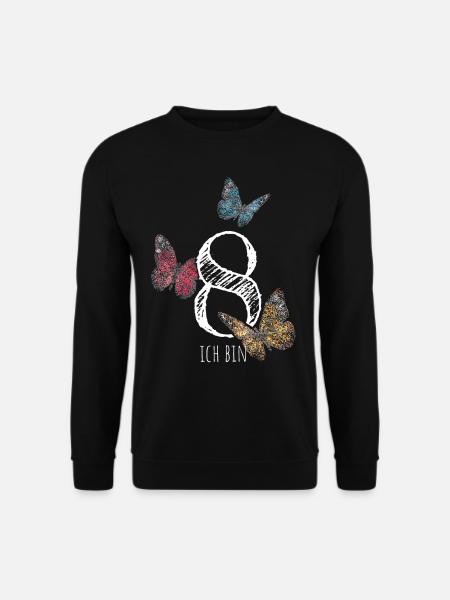 Achter Geburtstag 8. Geburtstagshirt - Unisex Pullover - Schwarz
