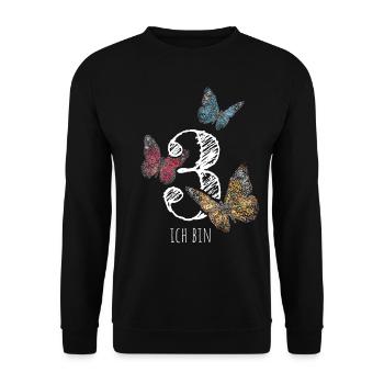 Dritter Geburtstag 3. Geburtstagshirt - Unisex Pullover - Schwarz - Vorne - Alina (178cm) & Michal (187cm)