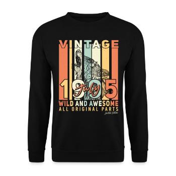Meilleur mois de naissance Juillet 1995 - Sweat-shirt Unisexe - noir - Devant - Alina (178cm) & Michal (187cm)