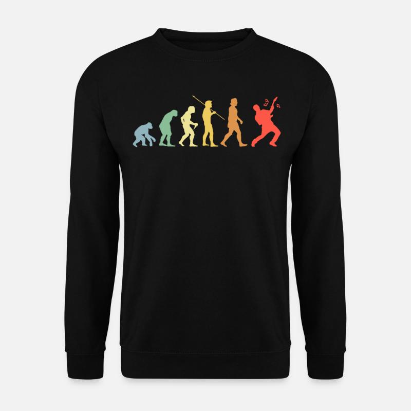 Guitare électrique Evolution Retro Music Guitariste - Sweat-shirt Unisexe - noir