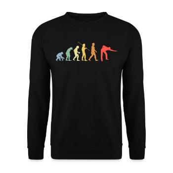 Billard Evolution Retro Pool Billard Player - Sweat-shirt Unisexe - noir - Devant - Alina (178cm) & Michal (187cm)