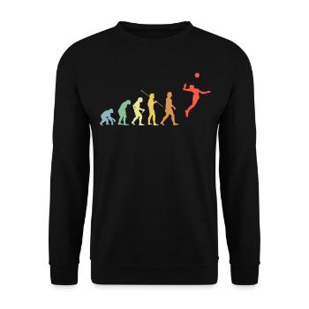 Volleyball Evolution Rétro Beach Volleyball - Sweat-shirt Unisexe - noir - Devant - Alina (178cm) & Michal (187cm)