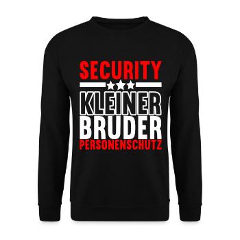 Bruder Geburtstag - Unisex Pullover - Schwarz - Vorne - Alina (178cm) & Michal (187cm)