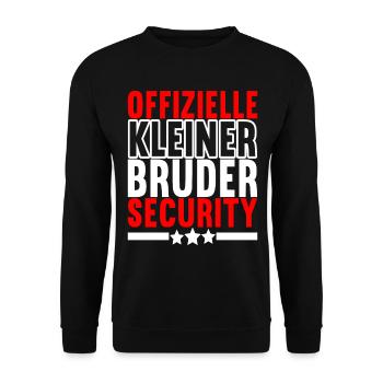 Bruder Geburtstag - Unisex Pullover - Schwarz - Vorne - Alina (178cm) & Michal (187cm)