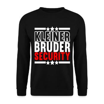 Bruder Geburtstag - Unisex Pullover - Schwarz - Vorne - Alina (178cm) & Michal (187cm)