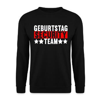 Bruder Geburtstag - Unisex Pullover - Schwarz - Vorne - Alina (178cm) & Michal (187cm)