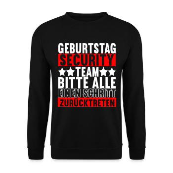Bruder Geburtstag - Unisex Pullover - Schwarz - Vorne - Alina (178cm) & Michal (187cm)