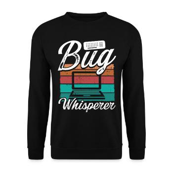 Testeur de code d’ingénierie QA de bogue d’assurance qualité - Sweat-shirt Unisexe - noir - Devant - Alina (178cm) & Michal (187cm)