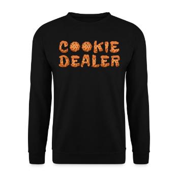 Cupcake Design für Konditor | Cupcake Dealer - Unisex Pullover - Schwarz - Vorne - Alina (178cm) & Michal (187cm)