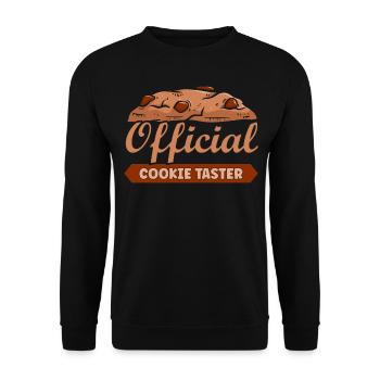 Cupcake Design für Konditor | Cupcake Dealer - Unisex Pullover - Schwarz - Vorne - Alina (178cm) & Michal (187cm)