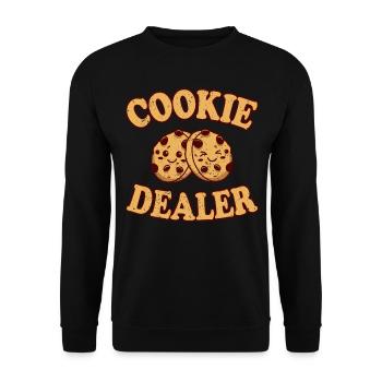 Cupcake Design für Konditor | Cupcake Dealer - Unisex Pullover - Schwarz - Vorne - Alina (178cm) & Michal (187cm)