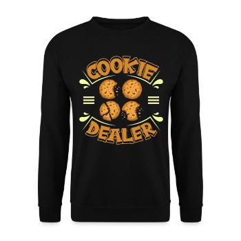 Cupcake Design für Konditor | Cupcake Dealer - Unisex Pullover - Schwarz - Vorne - Alina (178cm) & Michal (187cm)