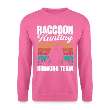 Équipe de chasse au raton laveur Vintage Raccoon Hunter - Sweat-shirt Unisexe - rose - Devant