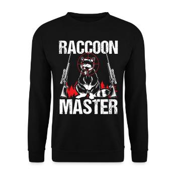 Raccoon Slayer Master Racccoon Technicien en enlèvement - Sweat-shirt Unisexe - noir - Devant - Alina (178cm) & Michal (187cm)