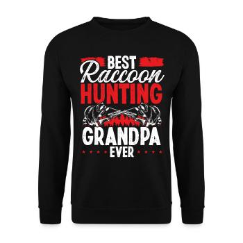 Best Raccoon Hunting Grandpa Raccoon Slayer - Unisex Pullover - Schwarz - Vorne - Alina (178cm) & Michal (187cm)