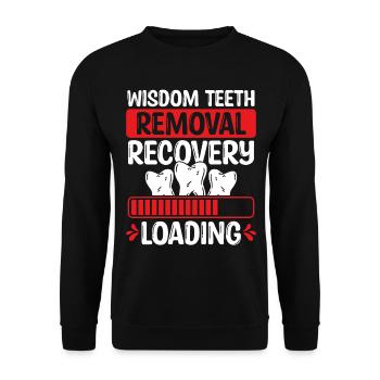 Wisdom Teeth Removal Wisdom Tooth Survivor - Unisex Sweatshirt - black - Front - Alina (178cm) & Michal (187cm)