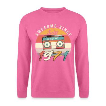 Retro Rekorder 1971 Juli - Unisex Pullover - Pink - Vorne