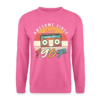 Retro Rekorder 1967 Juli - Unisex Pullover - Pink - Vorne