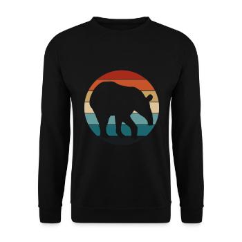 Tapir Scabbard Tapir for Animal Keepers Zookeepers - Unisex Sweatshirt - black - Front - Alina (178cm) & Michal (187cm)
