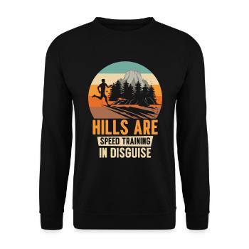 Jogger Runner Marathon Jogging Ski de fond - Sweat-shirt Unisexe - noir - Devant - Alina (178cm) & Michal (187cm)