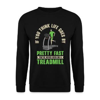 Jogger Runner Marathon Jogging Ski de fond - Sweat-shirt Unisexe - noir - Devant - Alina (178cm) & Michal (187cm)