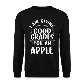 Teacher School Teacher Gift Class Primary School - Unisex Sweatshirt - black - Front - Alina (178cm) & Michal (187cm)
