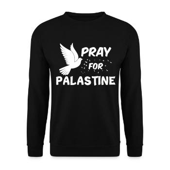 Palestine - Unisex Sweatshirt - black - Front - Alina (178cm) & Michal (187cm)
