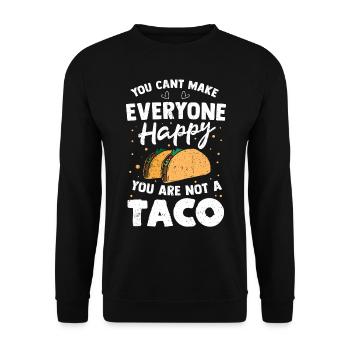 Taco Mexico Food Fast Food Nachos Fiesta Salsa - Unisex Sweatshirt - black - Front - Alina (178cm) & Michal (187cm)