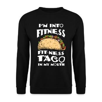 Taco Tuesday Torero Salsa Latino Mexikanisch Nacho - Unisex Pullover - Schwarz - Vorne - Alina (178cm) & Michal (187cm)