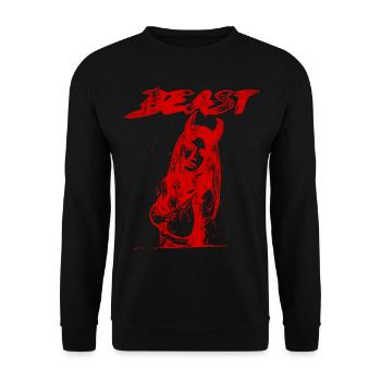 2reborn Sexy BEAST Demon girl devil 3 - Unisex Pullover - Schwarz - Vorne - Alina (178cm) & Michal (187cm)