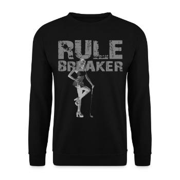 2reborn Rule Breaker Golf Girl Sport Game 3 - Unisex Pullover - Schwarz - Vorne - Alina (178cm) & Michal (187cm)