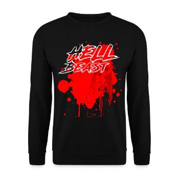 2reborn Hell Beast devil Girl sexy 2 - Unisex Pullover - Schwarz - Vorne - Alina (178cm) & Michal (187cm)