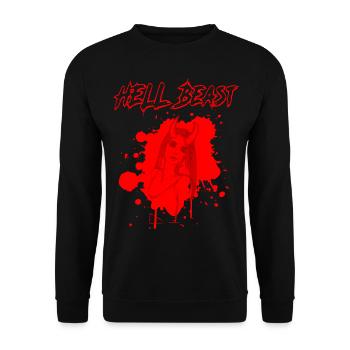 2reborn Hell Beast devil Girl sexy 1 - Unisex Pullover - Schwarz - Vorne - Alina (178cm) & Michal (187cm)