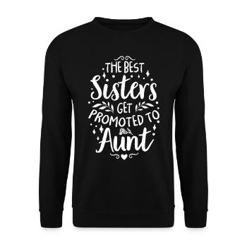 Aunt - Unisex Sweatshirt - black - Front - Alina (178cm) & Michal (187cm)