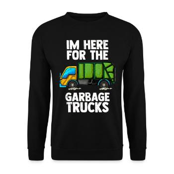 Dustman - Unisex Sweatshirt - black - Front - Alina (178cm) & Michal (187cm)