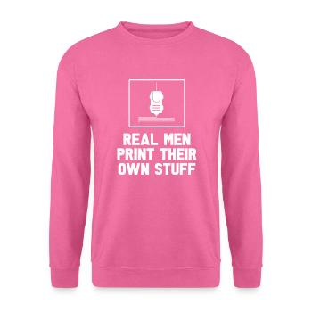 3d Drucker - Unisex Pullover - Pink - Vorne