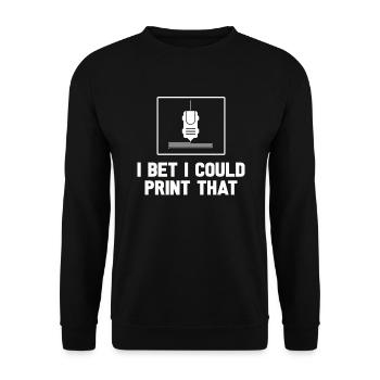 3D Printer Printing Machine Technology Technology Hobby - Unisex Sweatshirt - black - Front - Alina (178cm) & Michal (187cm)