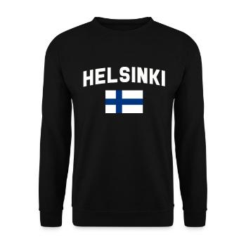 Finnland Geschenk Skandinavien Finland Suomi Finne - Unisex Pullover - Schwarz - Vorne - Alina (178cm) & Michal (187cm)