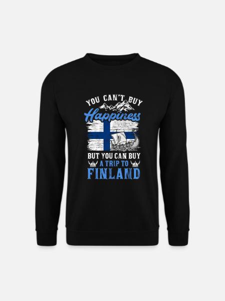 Finnland - Unisex Pullover - Schwarz