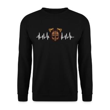 Finnland Geschenk Urlaub Lappland Heimat Finne - Unisex Pullover - Schwarz - Vorne - Alina (178cm) & Michal (187cm)