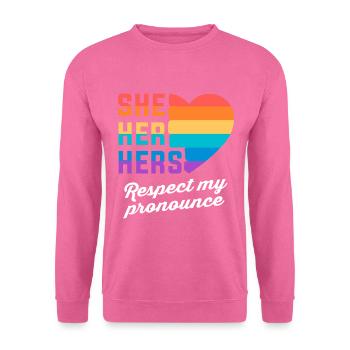 Trans Transgenre Transsexuel Cadeau Queer - Sweat-shirt Unisexe - rose - Devant