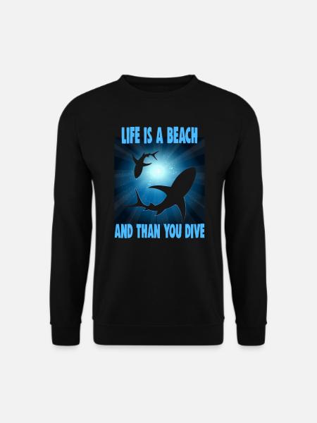 Sporttaucher Design Tauchlehrer Schnorcheln - Unisex Pullover - Schwarz