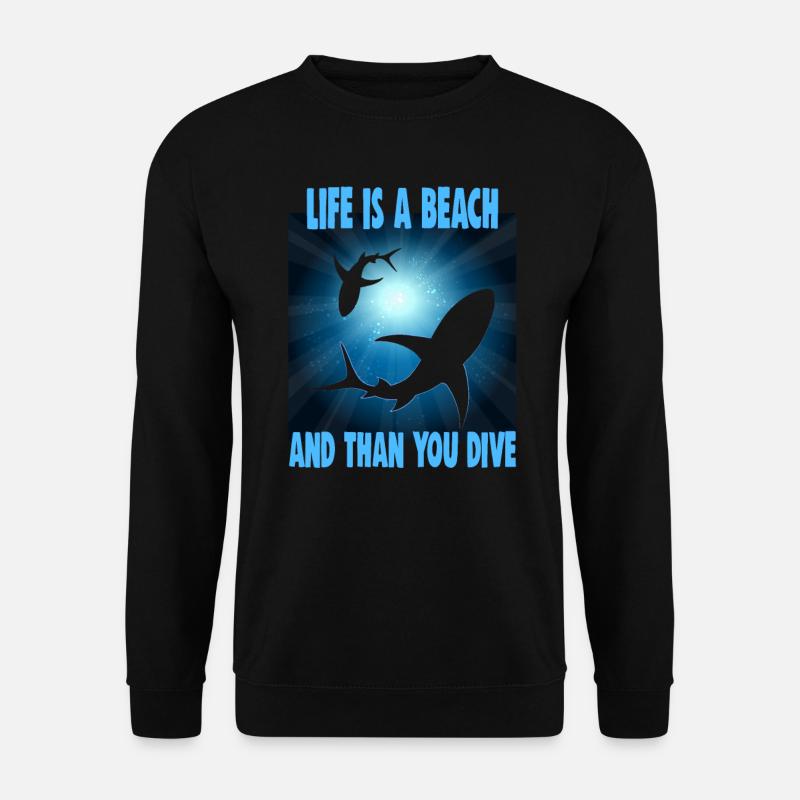 Sporttaucher Design Tauchlehrer Schnorcheln - Unisex Pullover - Schwarz