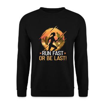 Running Marathon Runner Running - Sweat-shirt Unisexe - noir - Devant - Alina (178cm) & Michal (187cm)