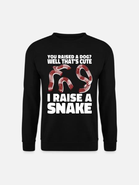 Snake Serpent You Got A Dog? Well - Unisex Pullover - Schwarz