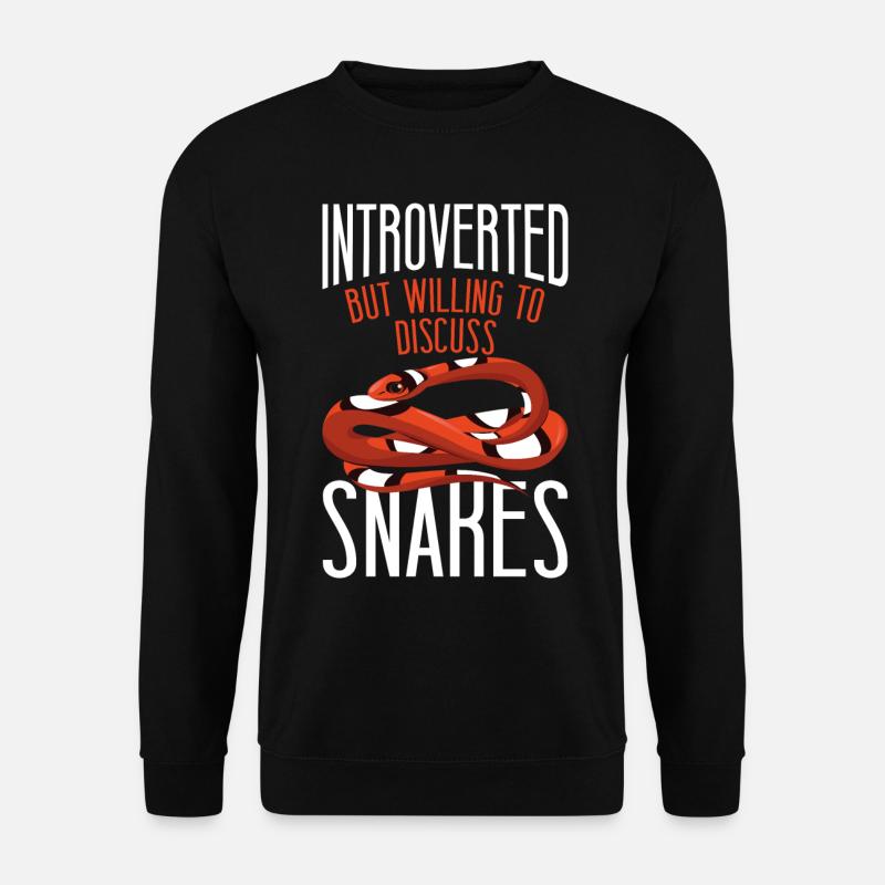 Serpent Serpent Introverti Mais - Sweat-shirt Unisexe - noir