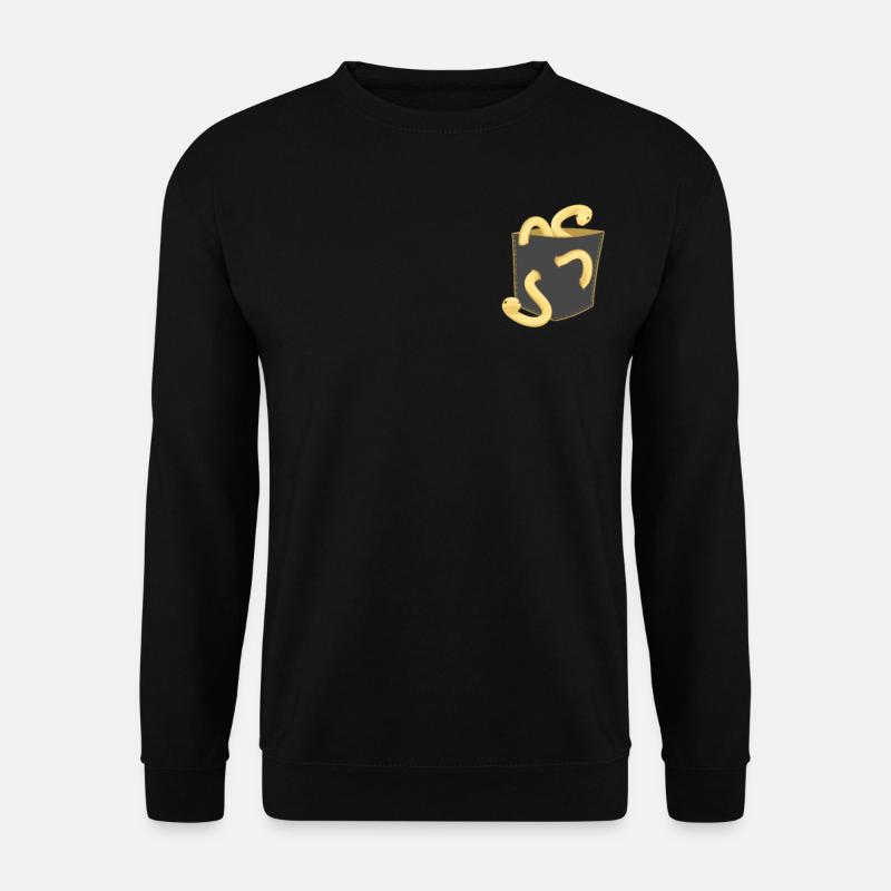 Snake Serpent Pocket - Unisex Pullover - Schwarz
