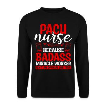 PACU Nurse Miracle Worker Nursing Essentials - Sweat-shirt Unisexe - noir - Devant - Alina (178cm) & Michal (187cm)